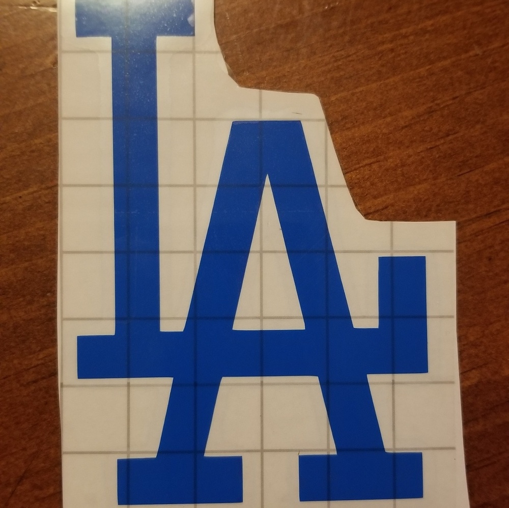 LA Dodger vinyl decal